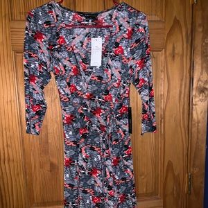 BCBG Maxazria midi wrap dress size medium